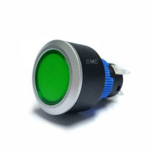 QN22-F1-G 푸쉬 락 원형 LED 스위치