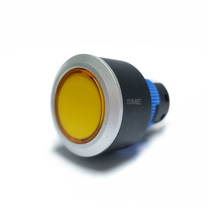 QN22-F1-Y 푸쉬 락 원형 LED 스위치