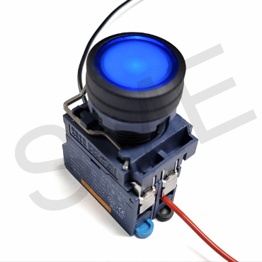 LB22SA1-P10Z/C/B/PC 9~24V (BK) 푸시 락 블루 버튼 방수 LED 스위치
