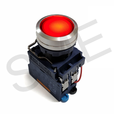 LB22SA1-P10F/C/R/A 9~24V 푸시 락 레드 버튼 방수 LED 스위치