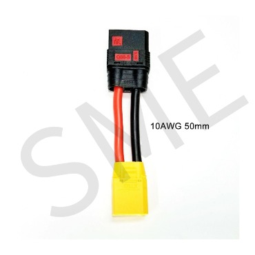 QS8 Female to XT90H Male: 10AWG 50mm