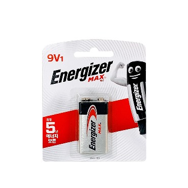 [건전지] 에너자이저 맥스 ENERGIZER MAX E522BP1 알카라인 포장 1개입, 12개입 9V