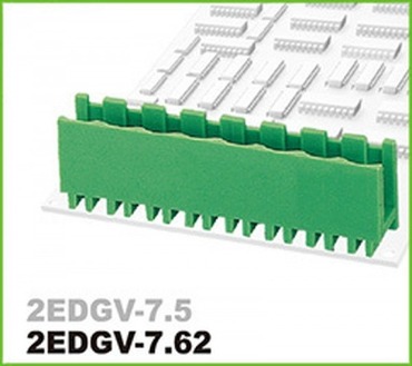 2EDGV-7.62 (PCB STRAIGHT PCB 터미널 블록, 핀간격 : 7.62mm피치)