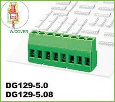 DG129-5.0 (스크류 PCB 터미널블럭, 핀간격 : 5.0mm피치)