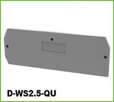 D-WS2.5QU (DIN RAIL WS2.5QU-01P(커버) 2.5mm2 WIRE RANGE)