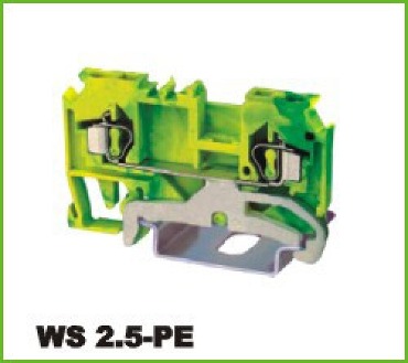 WS2.5-PE (DIN RAIL WS2.5-01P(접지단자) 2.5mm2 WIRE RANGE)