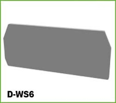 D-WS6 (DIN RAIL WS6-01P(커버) 6mm2 WIRE RANGE)