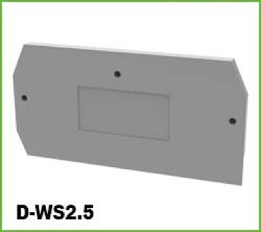 D-WS2.5 (DIN RAIL WS2.5-01P(커버) 2.5mm2 WIRE RANGE)